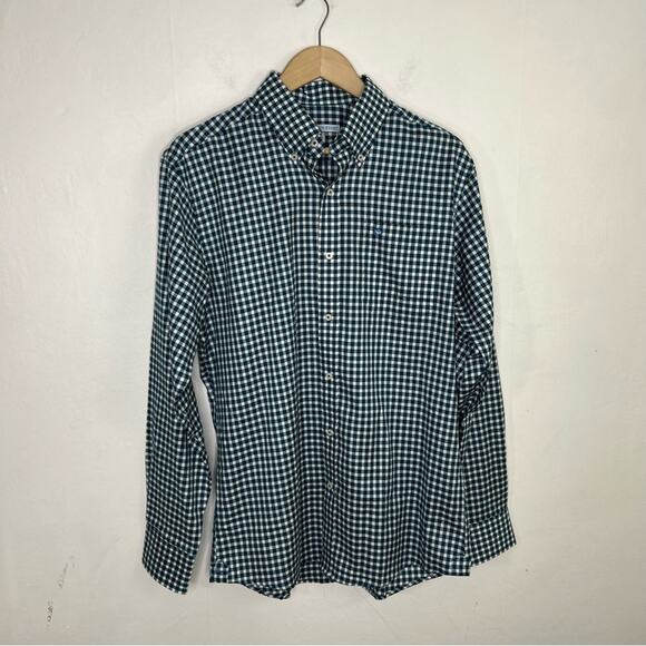 Southern Tide Blue White Gingham Tailored Button Sport Shirt Size Medium - Picture 13 of 13